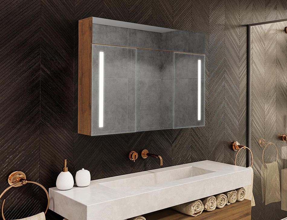 Spiegelschrank mit LED Beleuchtung