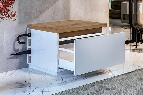 Blum Schuhschrank mit dem renommierten System der Firma Blum