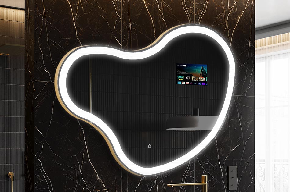 Smart Badezimmer-Spiegel mit organischer Form – badezimmerspiegel | ARTFORMA