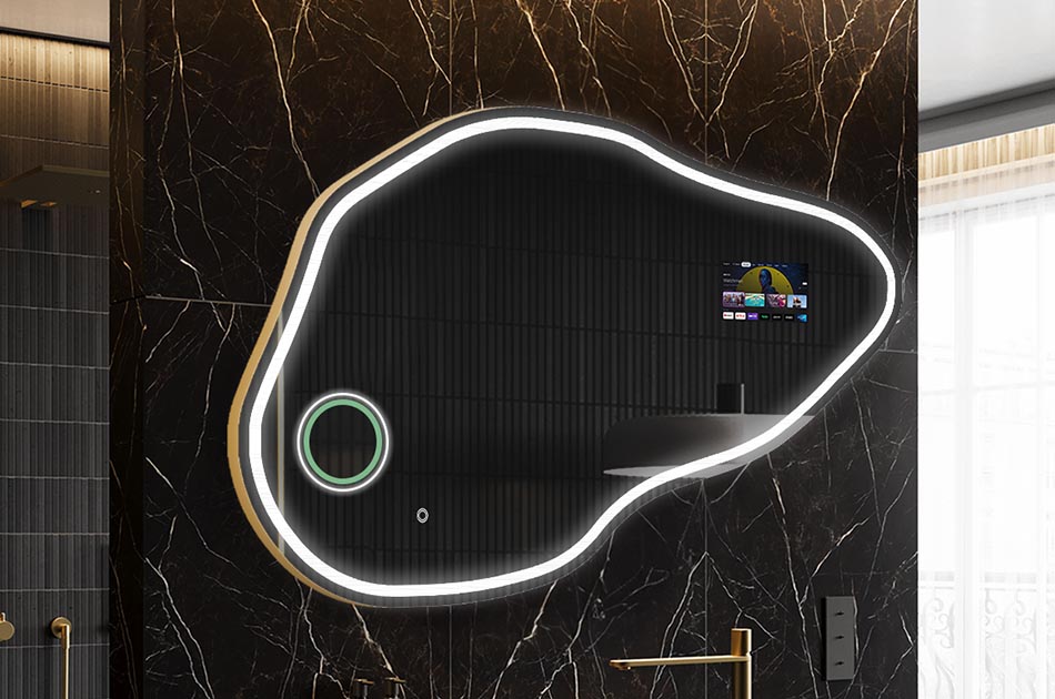 Smart Badezimmer-Spiegel mit organischer Form – badezimmerspiegel | ARTFORMA