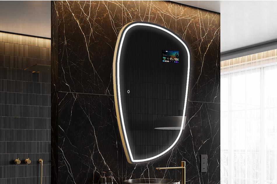 Smart Badezimmer-Spiegel mit organischer Form – badezimmerspiegel | ARTFORMA
