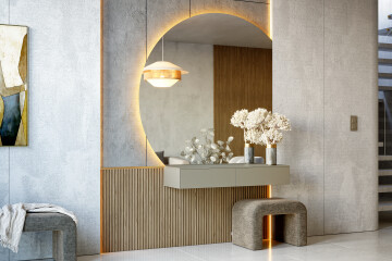 Viertelkreis-Spiegel