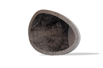 Spiegel mit Steinfunier