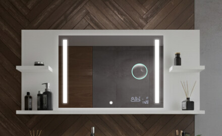 Badspiegel mit Ablage