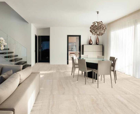 Bodenfliesen 60 x 120 cm, beige, matt, A4H1063 Memento Travertino Ambra Mat