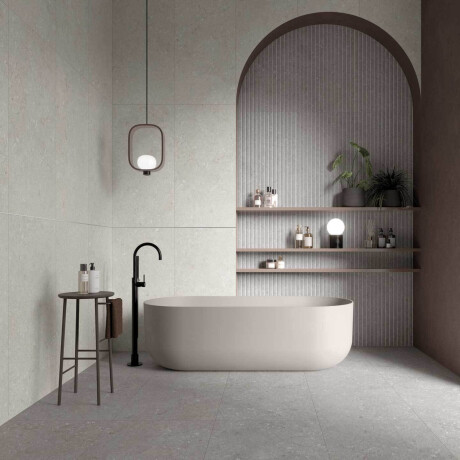 Wandfliesen 60 x 120 cm, beige, matt, A4H1100 Shellstone Beige Rigat-One #1