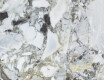 Großformatige Feinsteinzeugfliesen 120 x 280, weißer Marmor mit goldenen Adern, glänzend, A4H1117 Bellezza Bianca