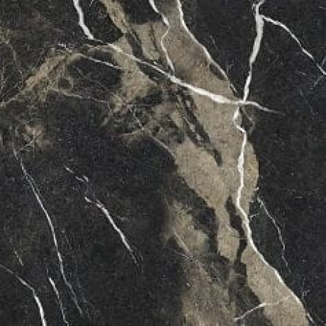 Glasierte Feinsteinzeugfliesen für den Boden „Pierre Black“, 120 x 120 cm, schwarz glänzend mit goldener Ader, rektifiziert, A4H197 #20