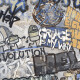 Glasierte Feinsteinzeugfliesen für den Boden, 120 x 280 cm, mattgrau, rektifiziert, A4H248 City Graffiti Grey #2