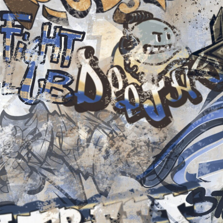 Glasierte Feinsteinzeugfliesen für den Boden, 120 x 280 cm, mattgrau, rektifiziert, A4H248 City Graffiti Grey #5