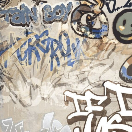 Glasierte Feinsteinzeugfliesen für den Boden, großformatig, 120 x 280 cm, beige, matt, rektifiziert, A4H255 City Graffiti Beige #4