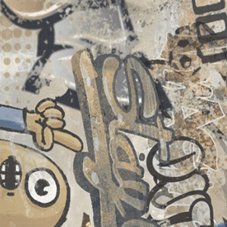 Glasierte Feinsteinzeugfliesen für den Boden, großformatig, 120 x 280 cm, beige, matt, rektifiziert, A4H255 City Graffiti Beige #7