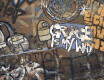 Glasierte großformatige Bodenfliesen 120 x 280 cm, matt, rektifiziert, A4H262 City Graffiti Multicolor