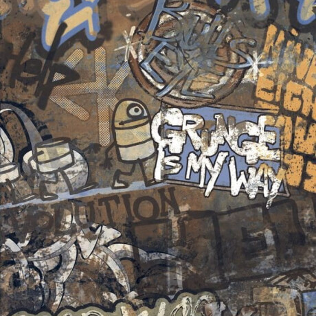 Glasierte großformatige Bodenfliesen 120 x 280 cm, matt, rektifiziert, A4H262 City Graffiti Multicolor #1