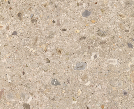 Glasierte Feinsteinzeugfliesen für den Boden, 120 x 120 cm, beige, Terrazzo, matt, rektifiziert, A4H407 Ceppo Di Gre Warm