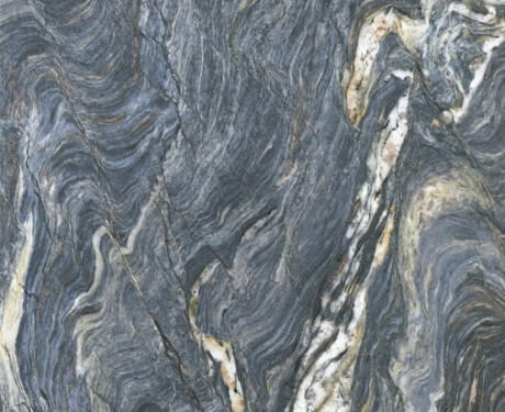 Großformatige Feinsteinzeugfliesen 120x280, blauer Marmor mit hellen Adern, matt, A4H678 Esplosione