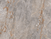 Großformatige Feinsteinzeugfliesen 120 x 280, grauer Marmor mit goldenen Adern, matt, A4H722 Sarankolin