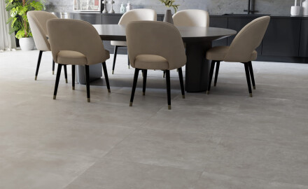 Großformatige Feinsteinzeugfliesen 120 x 280, Beton-Grau matt, A4H763 Louft Ash
