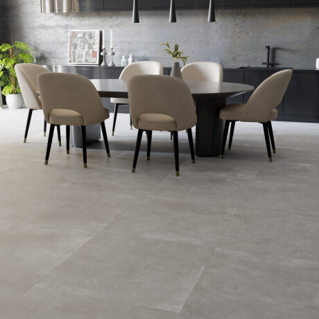 Großformatige Feinsteinzeugfliesen 120 x 280, Beton-Grau matt, A4H763 Louft Ash #1