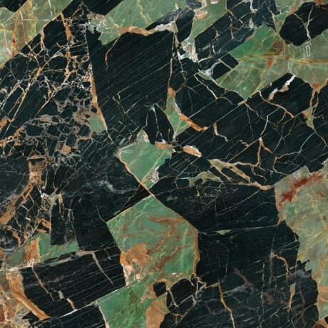 Feinsteinzeug „Bookmatch“ 120 x 280, smaragdgrüner Marmor mit Adern, glänzend, A4H850 Esmerald Paris #1