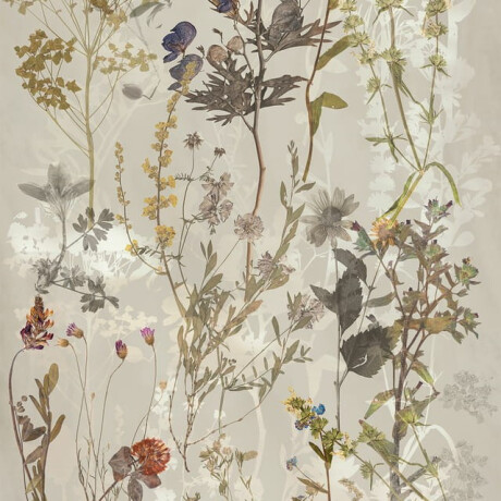 Wandfliesen 60 x 120 cm, grau mit Blumenmustern, matt, A4H919 Glame #1