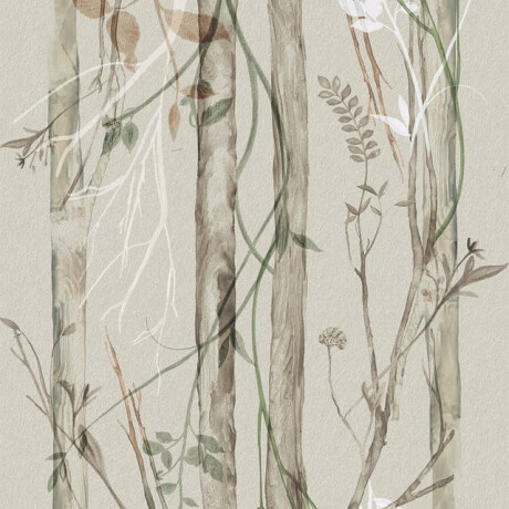 Wandfliesen 60 x 120 cm, grau, mit Pflanzenmotiven, matt, A4H920 Erbario #3