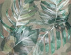 Wandfliesen 60 x 120 cm, beige, mit Pflanzenmotiven, matt, A4H922 Kamu