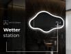 Unregelmäßiger asymmetrischer Spiegel mit LED Beleuchtung C222 #6
