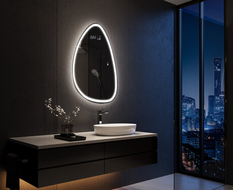 Unregelmäßiger Spiegel mit LED Beleuchtung B222 #4