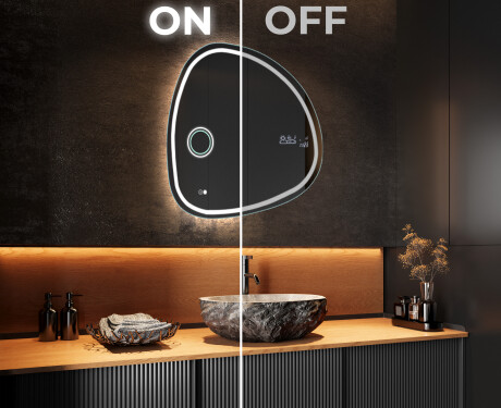 Unregelmäßiger Spiegel mit LED Beleuchtung EG223 #3