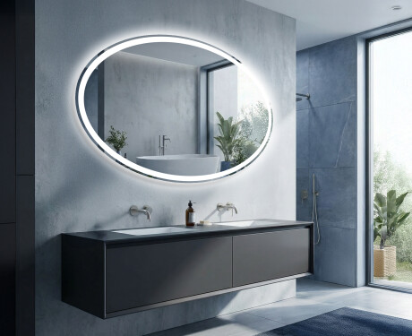 Horizontaler Badspiegel mit LED Beleuchtung L74