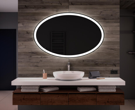Horizontaler Badspiegel mit LED Beleuchtung L74
