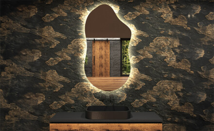 Wandspiegel Beleuchtet unregelmäßige Form F221