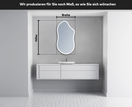 Wandspiegel Beleuchtet unregelmäßige Form F222 #5