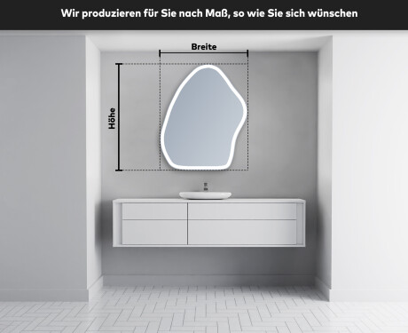 Wandspiegel Beleuchtet unregelmäßige Form G222 #5