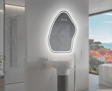 Unregelmäßiger Spiegel mit LED Beleuchtung G223 #9