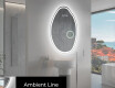 Unregelmäßiger Spiegel mit LED Beleuchtung U222 #3
