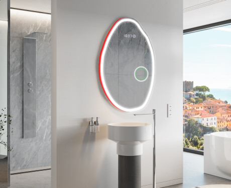 Unregelmäßiger Spiegel mit LED Beleuchtung U222 #9