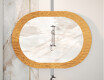 Badezimmerspiegel mit elegantem Metalldekor L289 #5