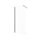 Begehbares Gehäuse transparentes Glas schwarzes Profil #6
