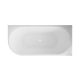Freistehende Wandbadewanne Astri, 150 cm, rechtsseitig, komplett mit Siphon, Stöpsel und formschönem Überlauf #5
