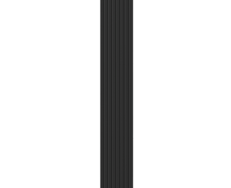 Vertikaler Design-Heizkörper mit Montageset, schwarz #3