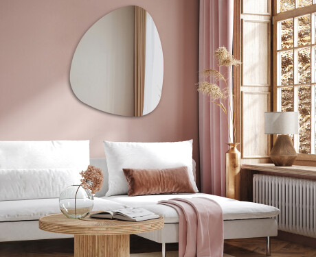 Unregelmäßiger asymmetrischer Spiegel mit LED Beleuchtung J221 #5