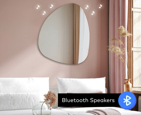 Unregelmäßiger asymmetrischer Spiegel mit LED Beleuchtung J221 #8