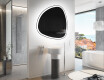 Unregelmäßiger asymmetrischer Spiegel mit LED Beleuchtung J222 #9