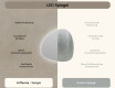 Unregelmäßiger asymmetrischer Spiegel mit LED Beleuchtung 74x74cm mit kaltem LED-Licht 7000K, warmem Licht 3000K oder neutralem Licht 4500K #6