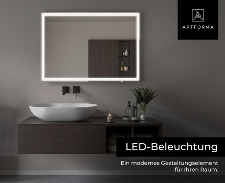 Rechteckig Badspiegel Mit LED Beleuchtung L01 #6