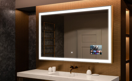 Rechteckiger Badspiegel mit LED Beleuchtung L01