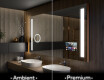 Rechteckiger Badspiegel mit LED Beleuchtung L02 #1
