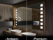 Rechteckiger Badspiegel mit LED Beleuchtung L03 #1